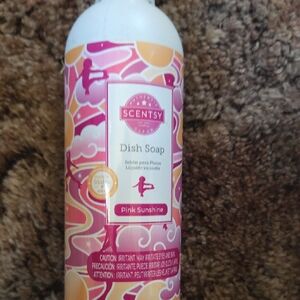 Scentsy Pink Sunshine Dish Soap - Pink & Peach Accents